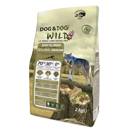 Сухой корм Dog&Dog Wild для взрослых собак всех пород Dog&Dog Wild Regional Grassland Adult All Breeds (свинина, ягненок, буйвол )